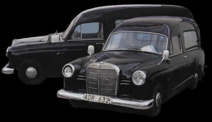 Alter schwarzer Benz, gesehen in Berlin